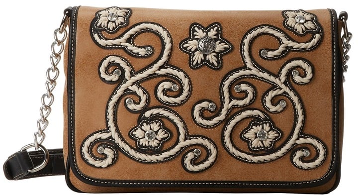 M&F Western Floral Stitch Medium Flap Shoulder Bag ($69)