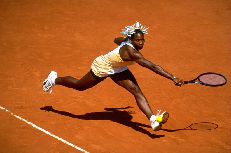 Serena Williams Competing at the French Open in 1998