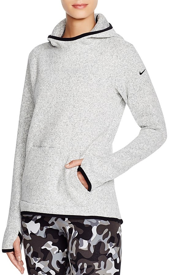 women's fleece hoodie nike sportswear oatmeal