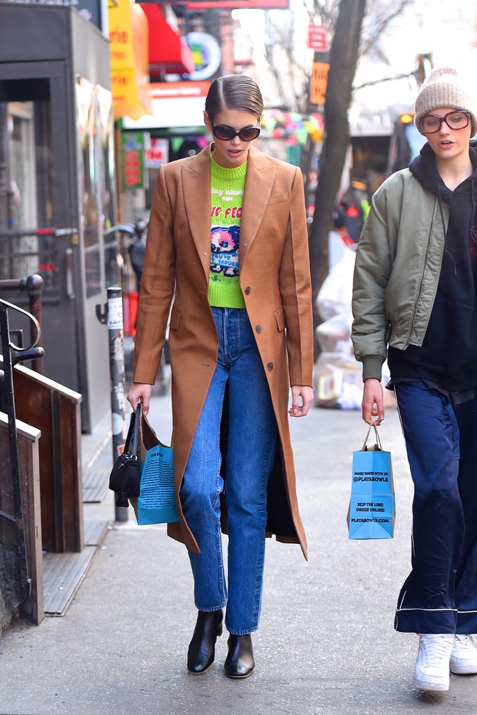 Kaia Gerber's Street Style at New York Fashion Week