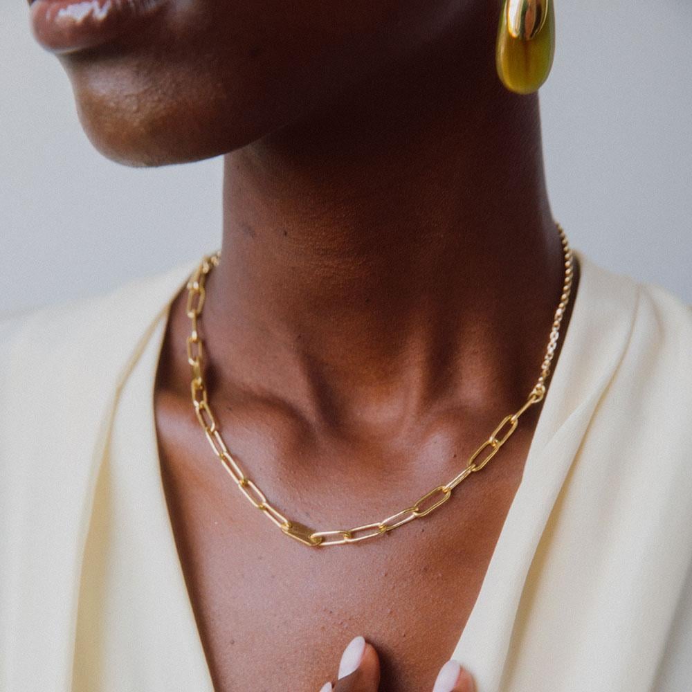 Soko Delicate Ellipse Collar Necklace