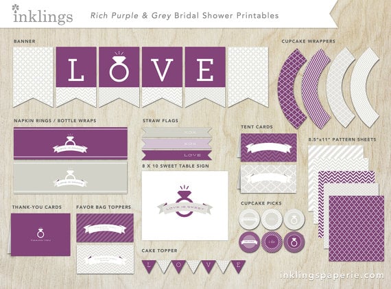 Bridal Shower Decor Printables