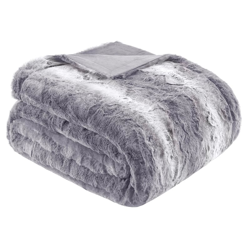 Faux Tip Fur Oversized Bed Throw