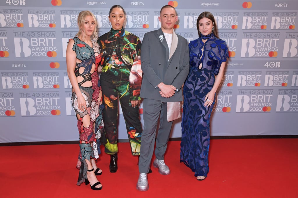 Ellie Goulding, Grace Carter, Dermot Kennedy, and Hailee Steinfeld at the 2020 BRIT Awards in London