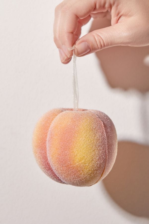 Peach christmas ornament store