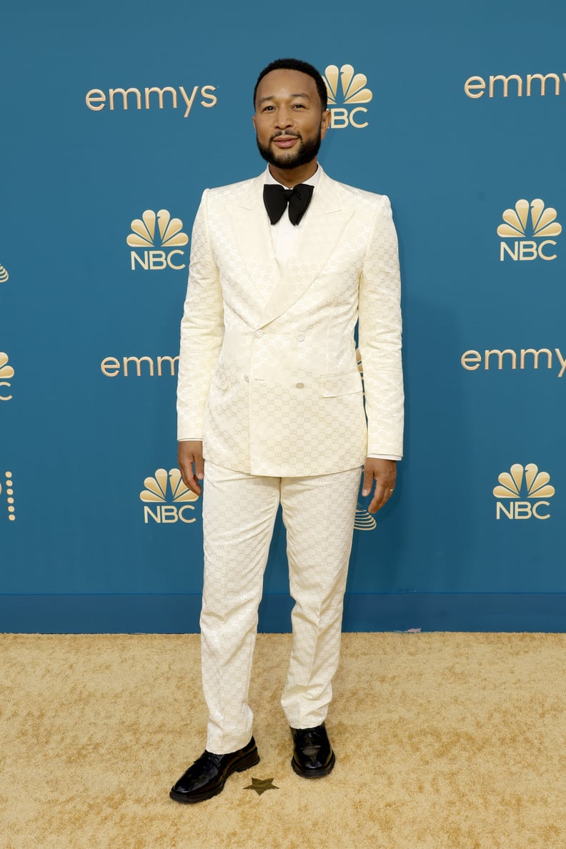 John Legend in a White Gucci Tuxedo at the Emmys 2022