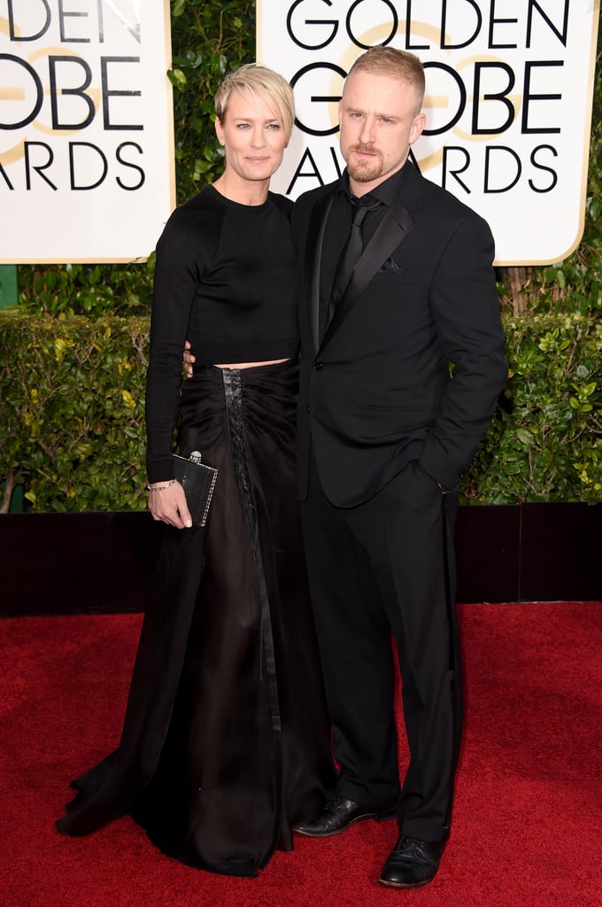 Robin Wright and Ben Foster at the Golden Globe Awards 2015