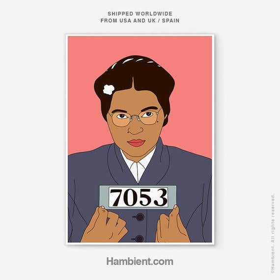 5x7 Rosa Parks Print
