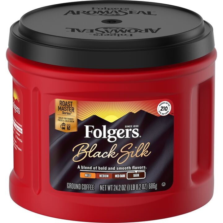 Folgers Black Silk Canister