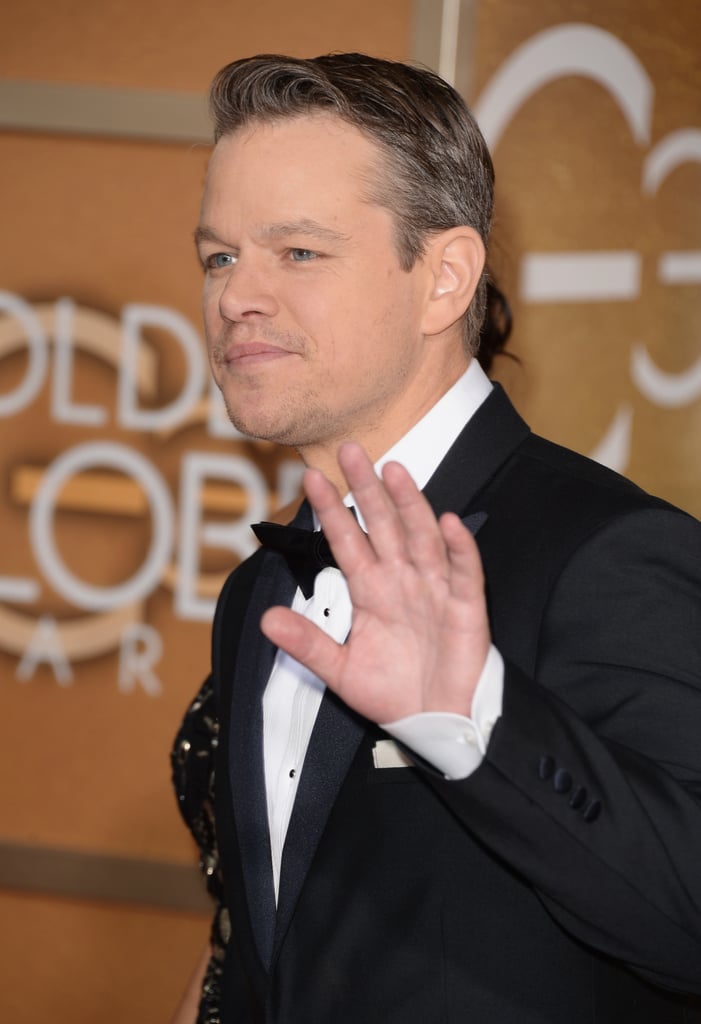 Matt Damon at the Golden Globes 2014