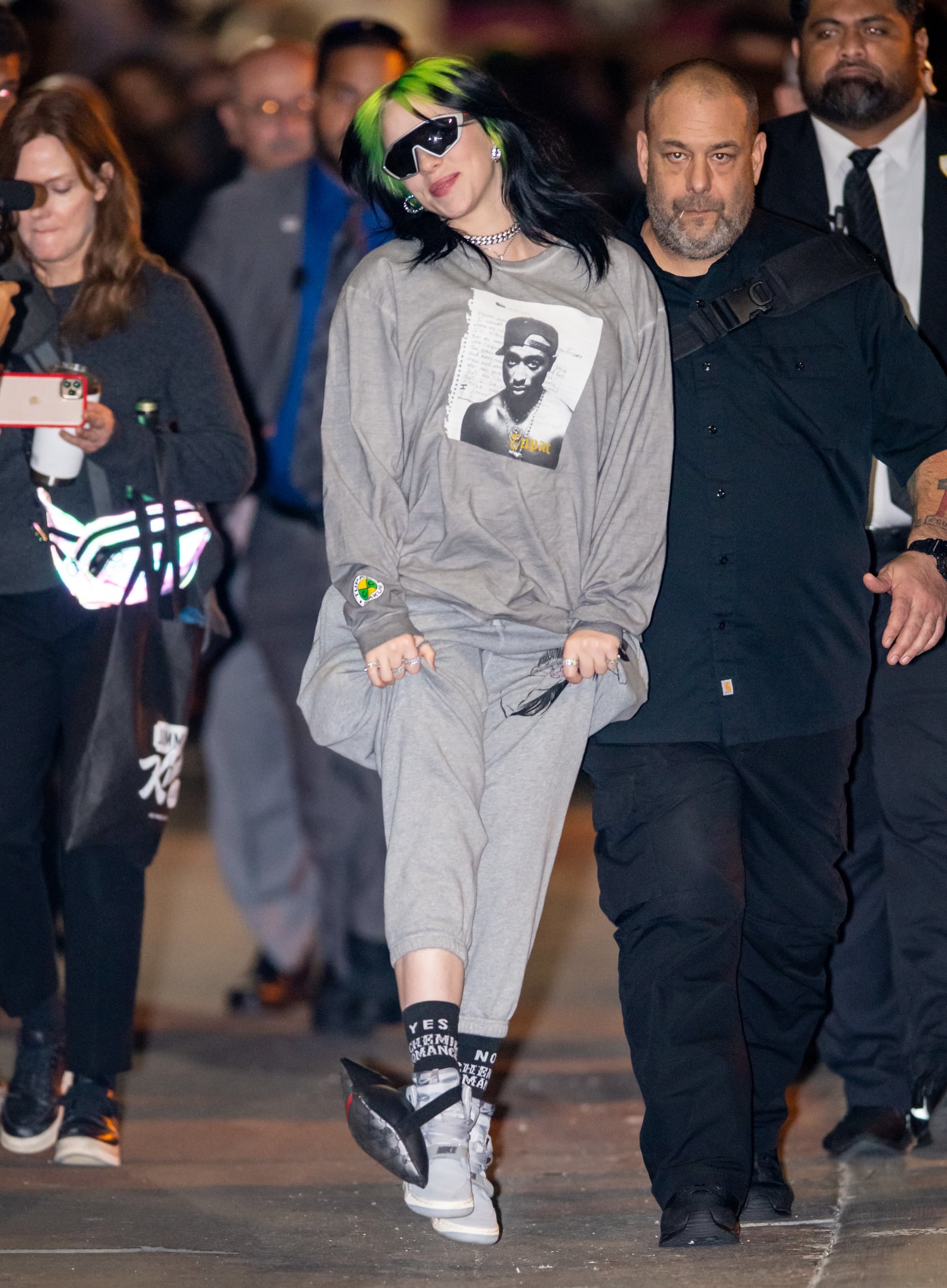 Billie Eilish Wears a Gucci Pillow Around Her Ankle | POPSUGAR Fashion