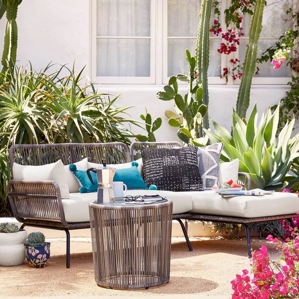 A Rustic Patio Sectional For Small Spaces