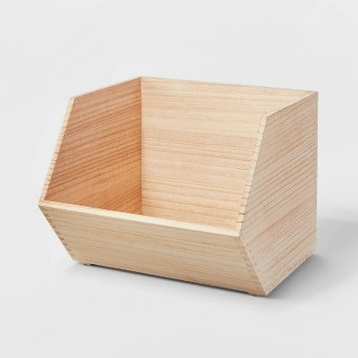 Brightroom Paulownia Wood Potato Bin