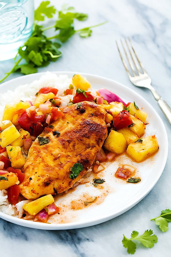 Pineapple Salsa Chicken