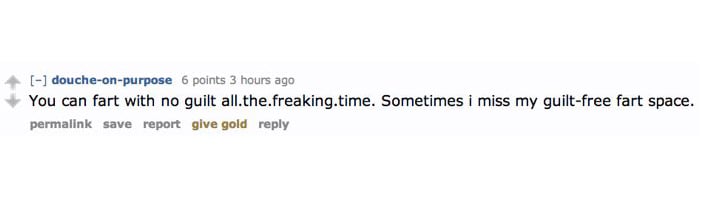 The Perks of Being Single on Reddit