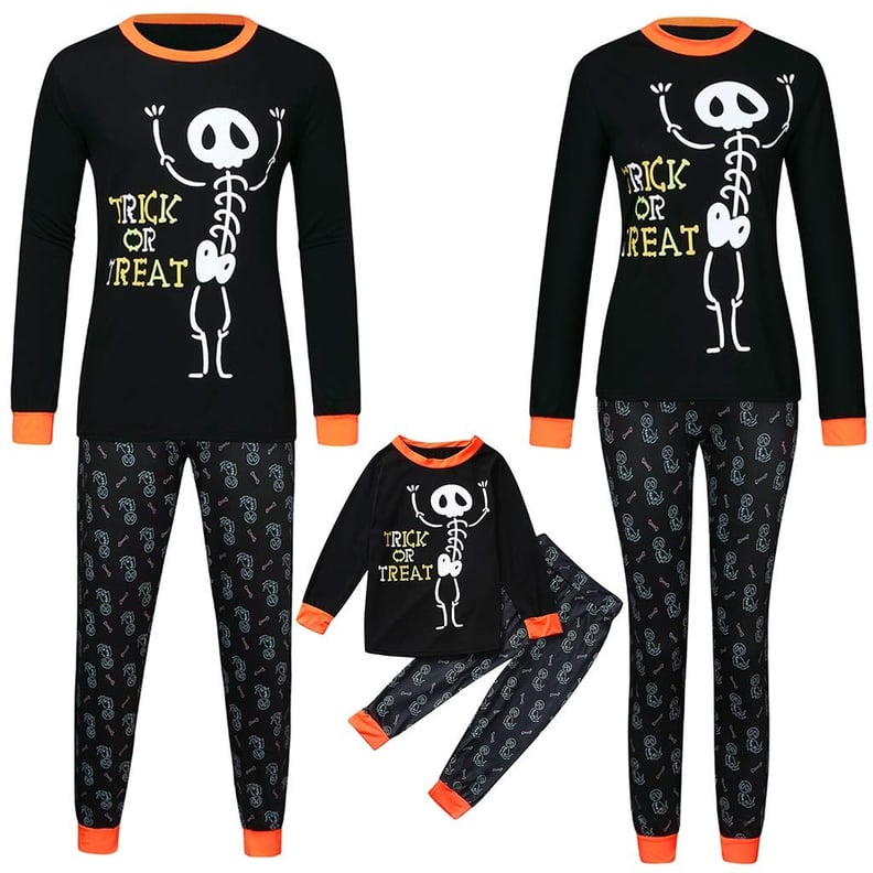 Iusun Matching Family Pajamas - Halloween Letter Print