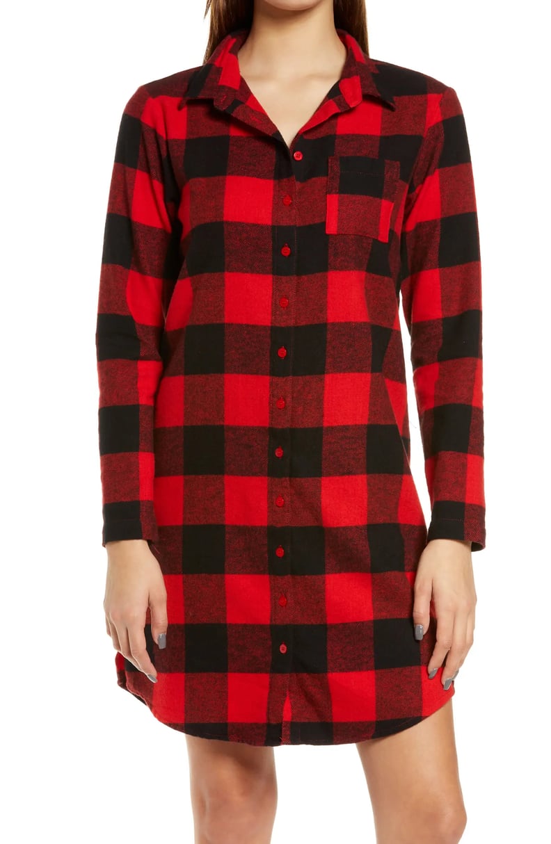 A Plaid Nightshirt: Nordstrom Cotton Flannel Family Nightshirt