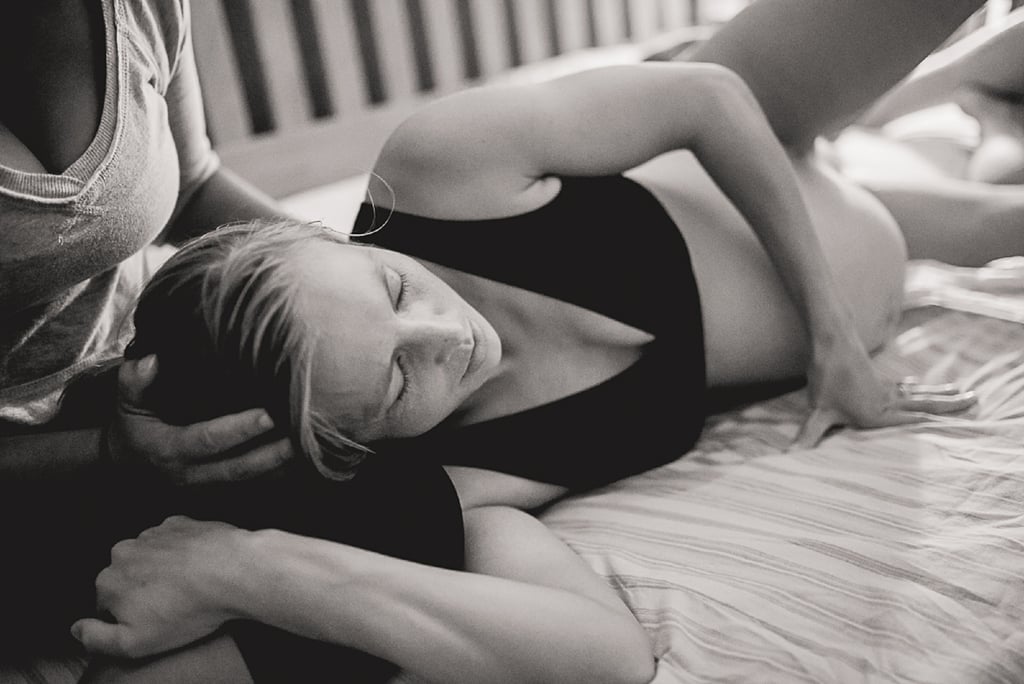 Black and White Photos of a Home Birth