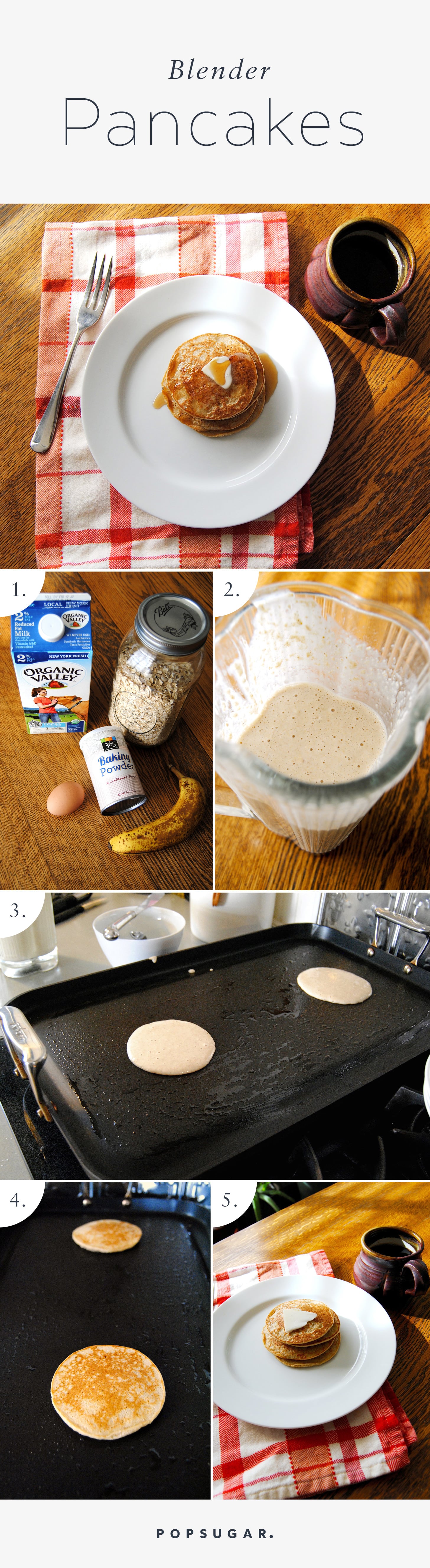 Banana Oat Blender Pancakes Popsugar Food