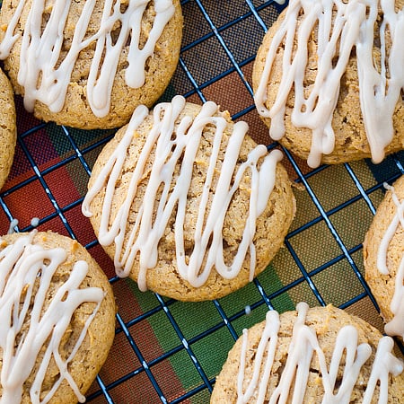 Maple-Glazed Pumpkin Cookies