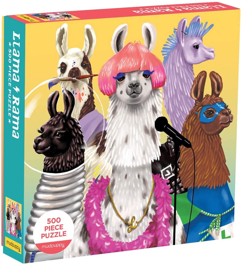 Mudpuppy Llama Rama 500-Piece Family Jigsaw Puzzle