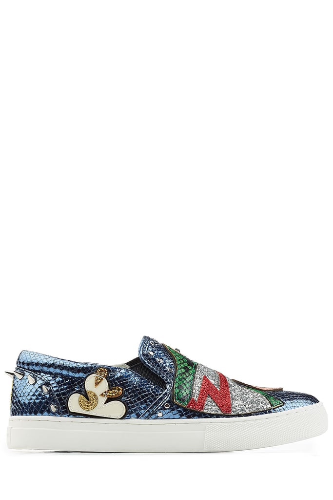 Marc Jacobs's Embellished Leather Slip-On Sneakers ($419) are playfully bizarre in the best possible way.