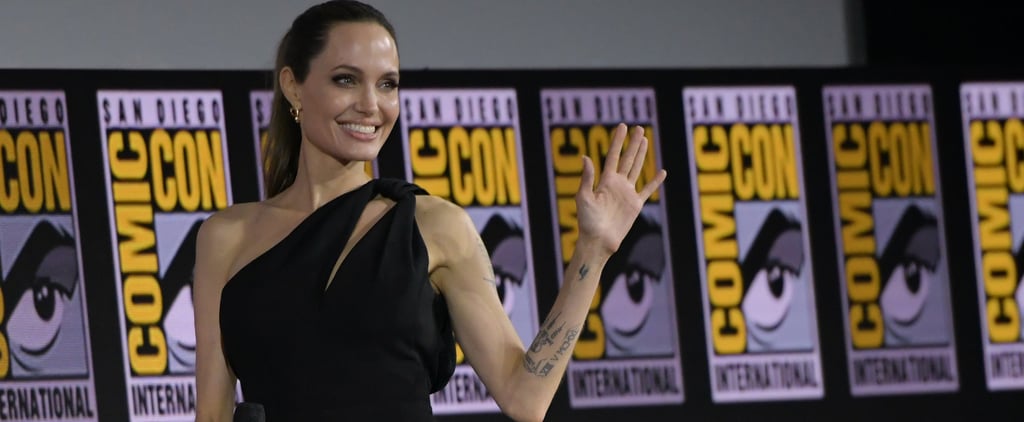 Angelina Jolie Wears Black Dress to San Diego Comic-Con 2019
