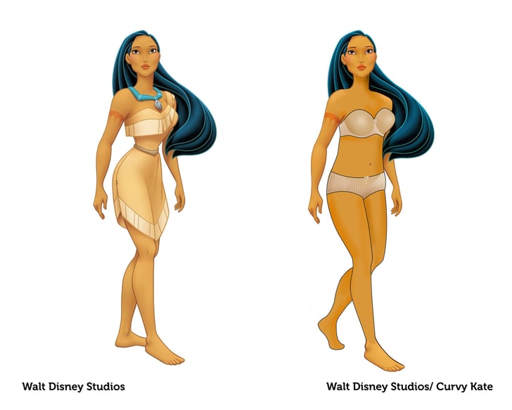 Pocahontas Curvy Disney Princess Art Popsugar Love And Sex Photo 3 1217