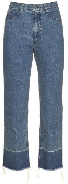 High-Waited Cropped Jeans