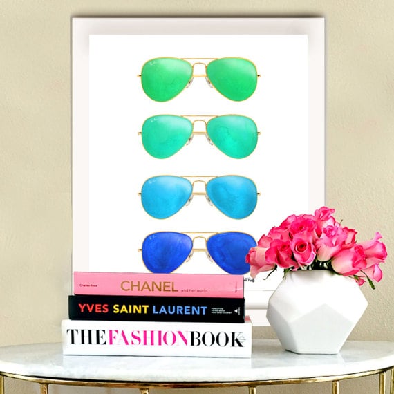 Rayban Aviator Sunglasses Print