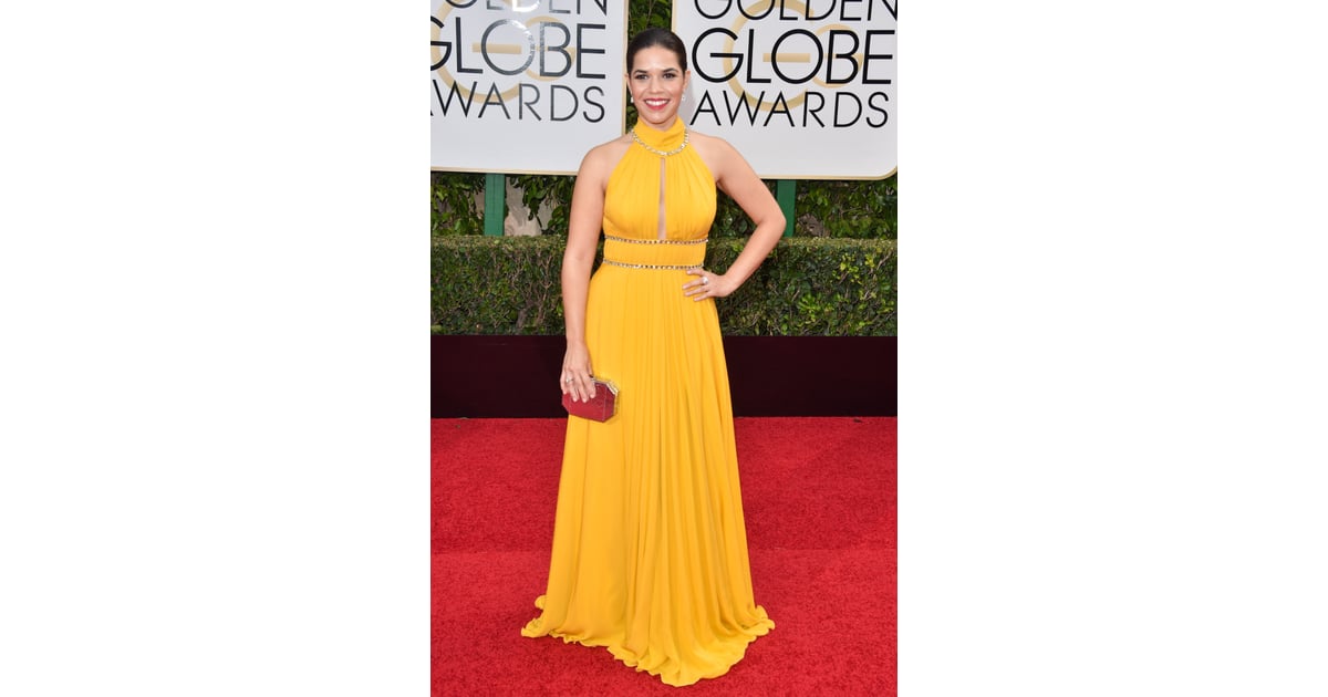 America Ferrera 2016 Best Golden Globe Awards Dresses Worn By