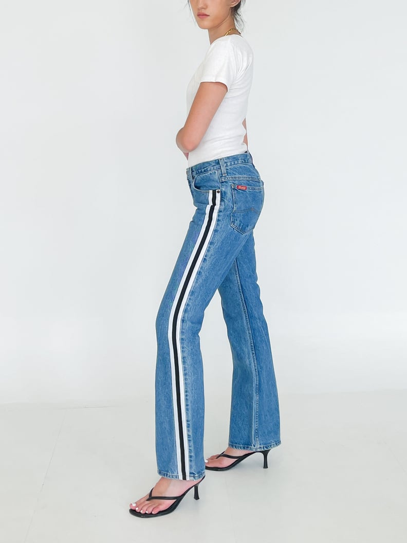 CUSTOM PAINTED Louis Vuitton Jeans 90s Vintage High - Depop