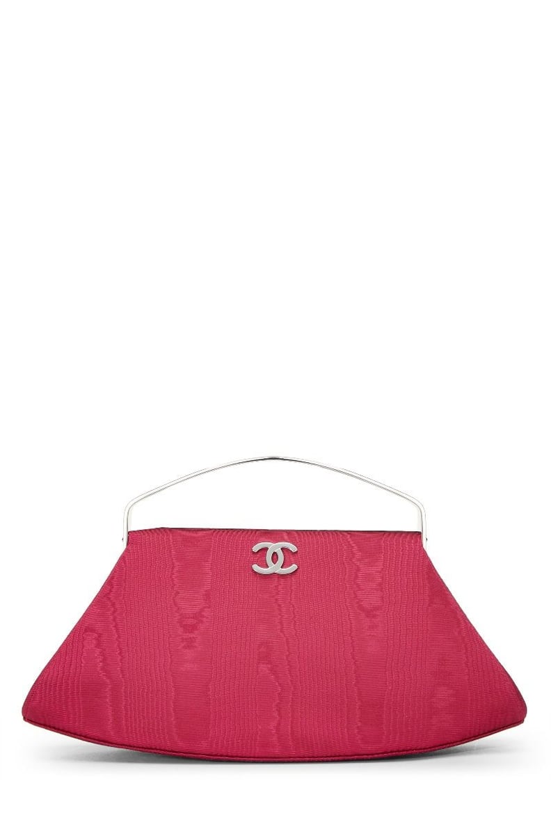 Chanel Fuchsia Satin Frame Handbag