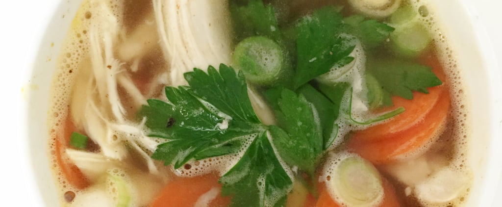 Homemade Chicken Noodle Soup Recipe in a Microwave