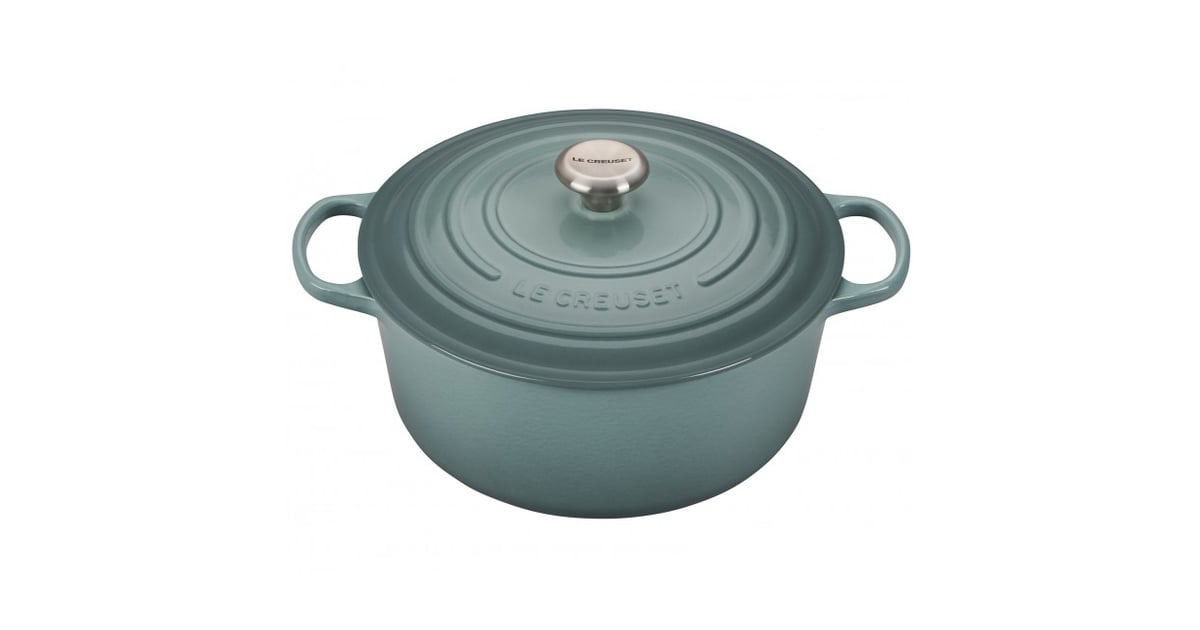 Round Dutch Oven in Sea Salt New Le Creuset Colors January 2019 POPSUGAR Family Photo 4