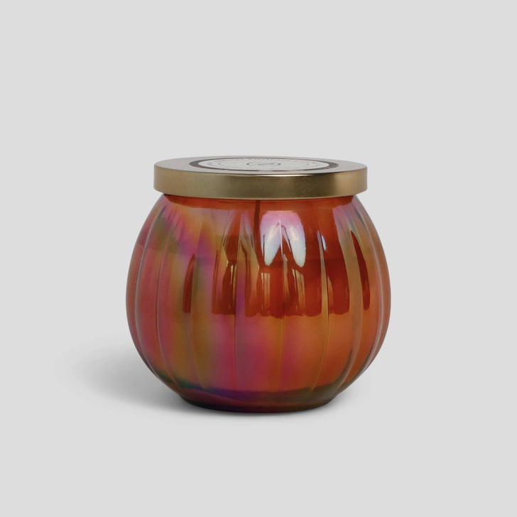 Harvest Pumpkin & Clove Lidded Iridescent Glass Jar Candle Shop the