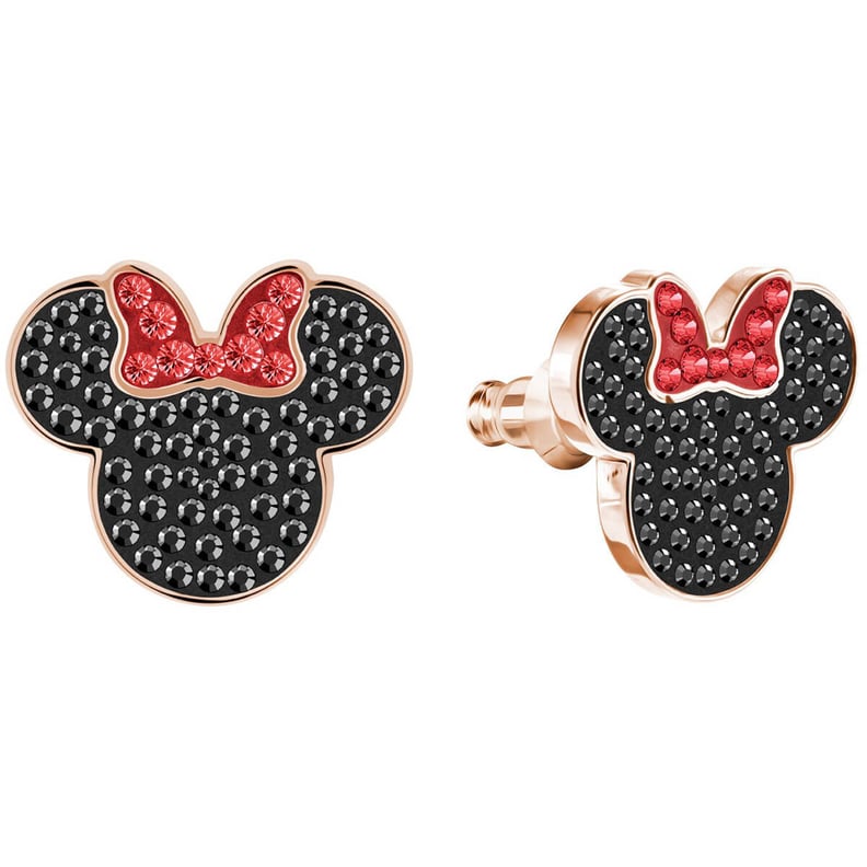 Mickey and Minnie Black Studs With Bows