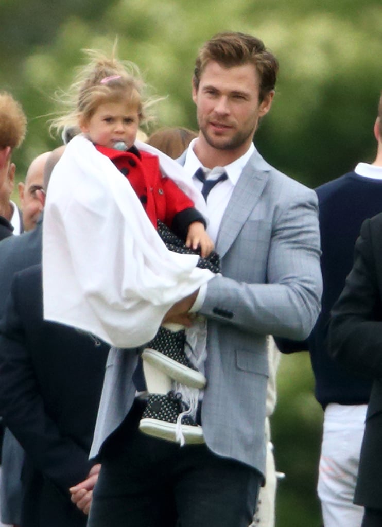 Chris Hemsworth's Family Meets Princes William and Harry
