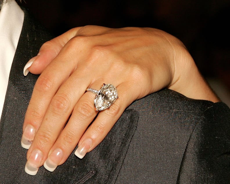 Victoria Beckham's Engagement Rings: The Pear-Cut Diamond