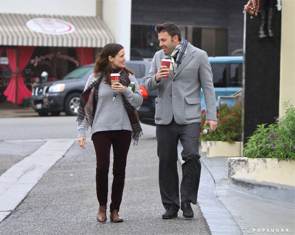 They shared sweet glances during an LA coffee run in December 2012.