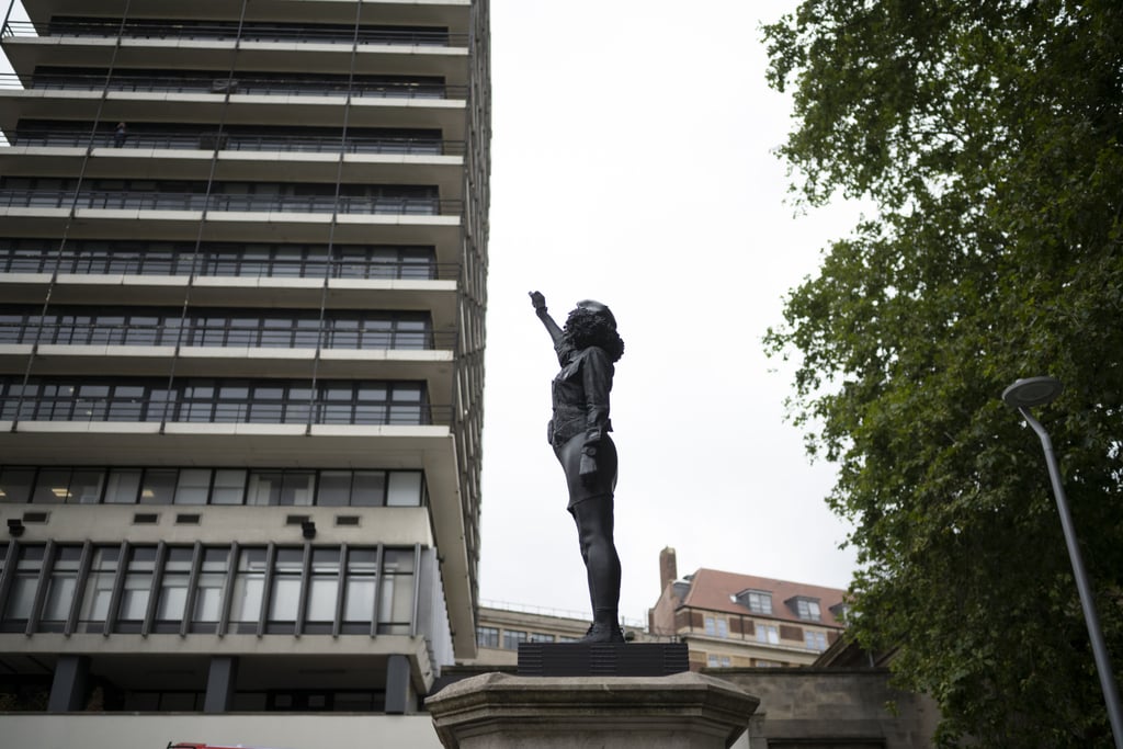 BLM Protestor Jen Reid Replaces Edward Colston Statue