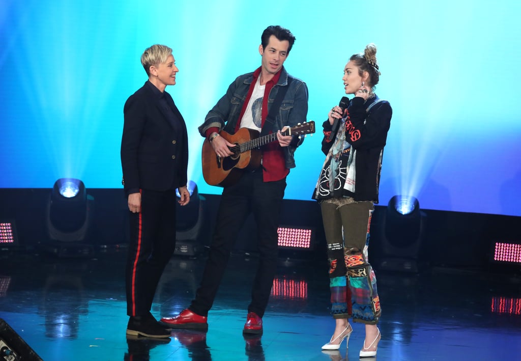 Miley Cyrus Wears Ellen DeGeneres Earrings