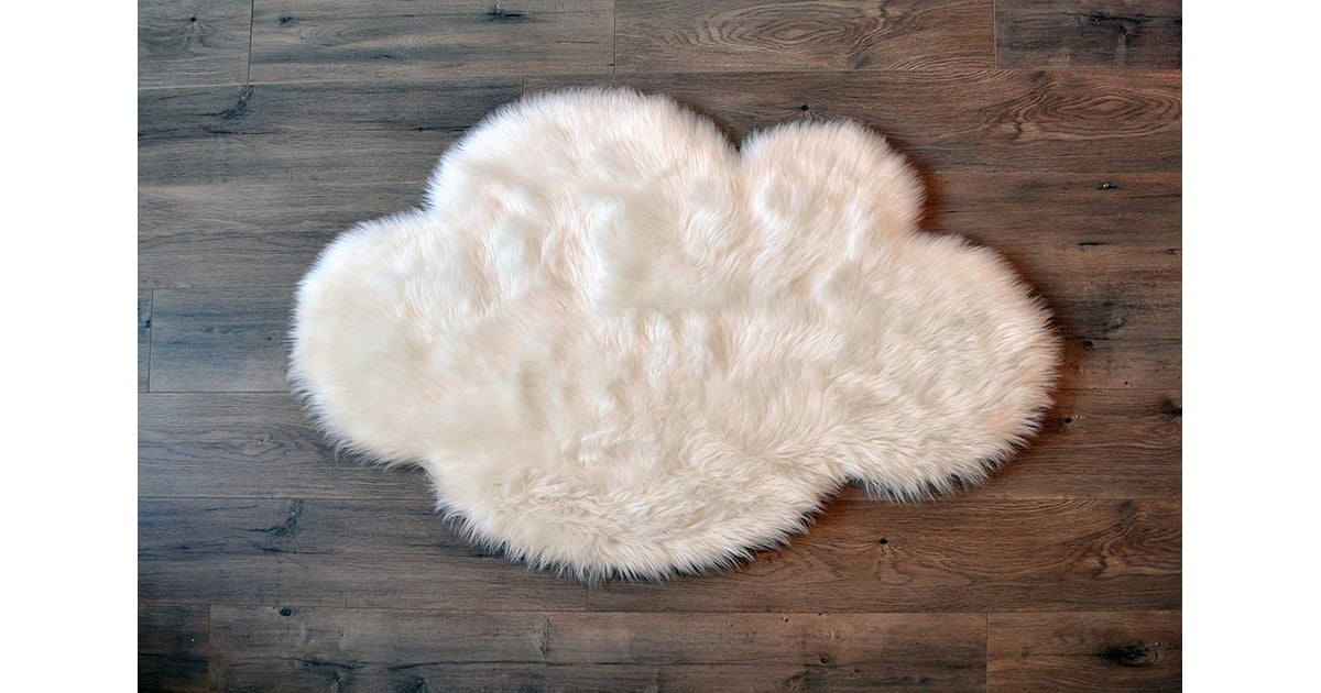 Faux Sheepskin White Cloud Area Rug Best Nursery Essentials from