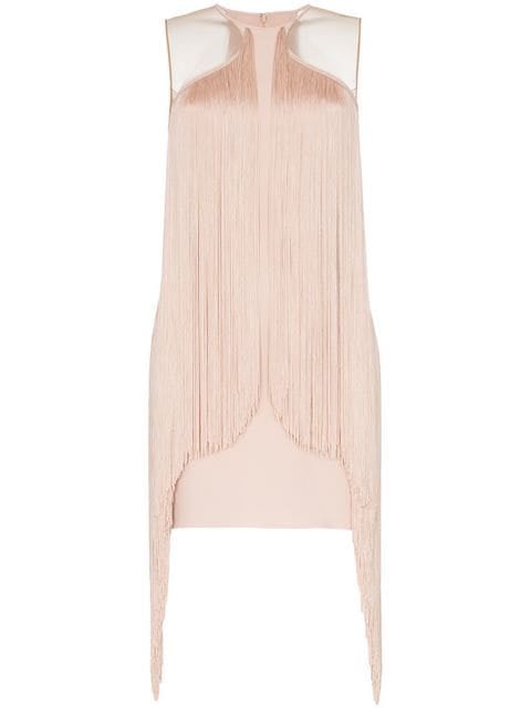 Stella McCartney Fringe Trim Bodycon Mini Dress