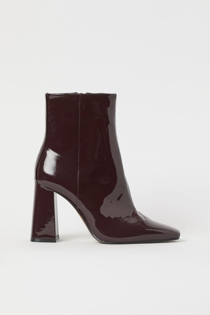 H&M Patent Ankle Boots