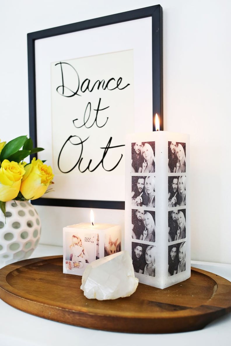 DIY Glitter Shot-Glass Vases