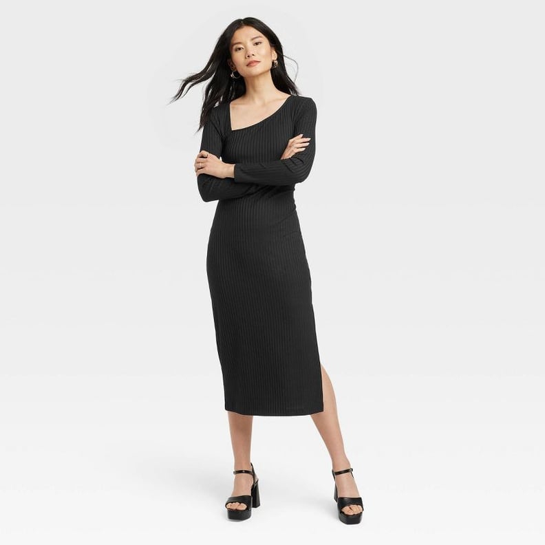 A New Day Women's Long Sleeve Knit Dress