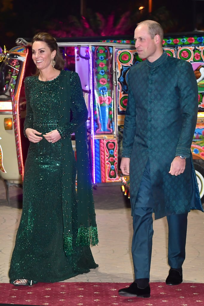 Kate Middleton's Green Jenny Packham Gown in Pakistan