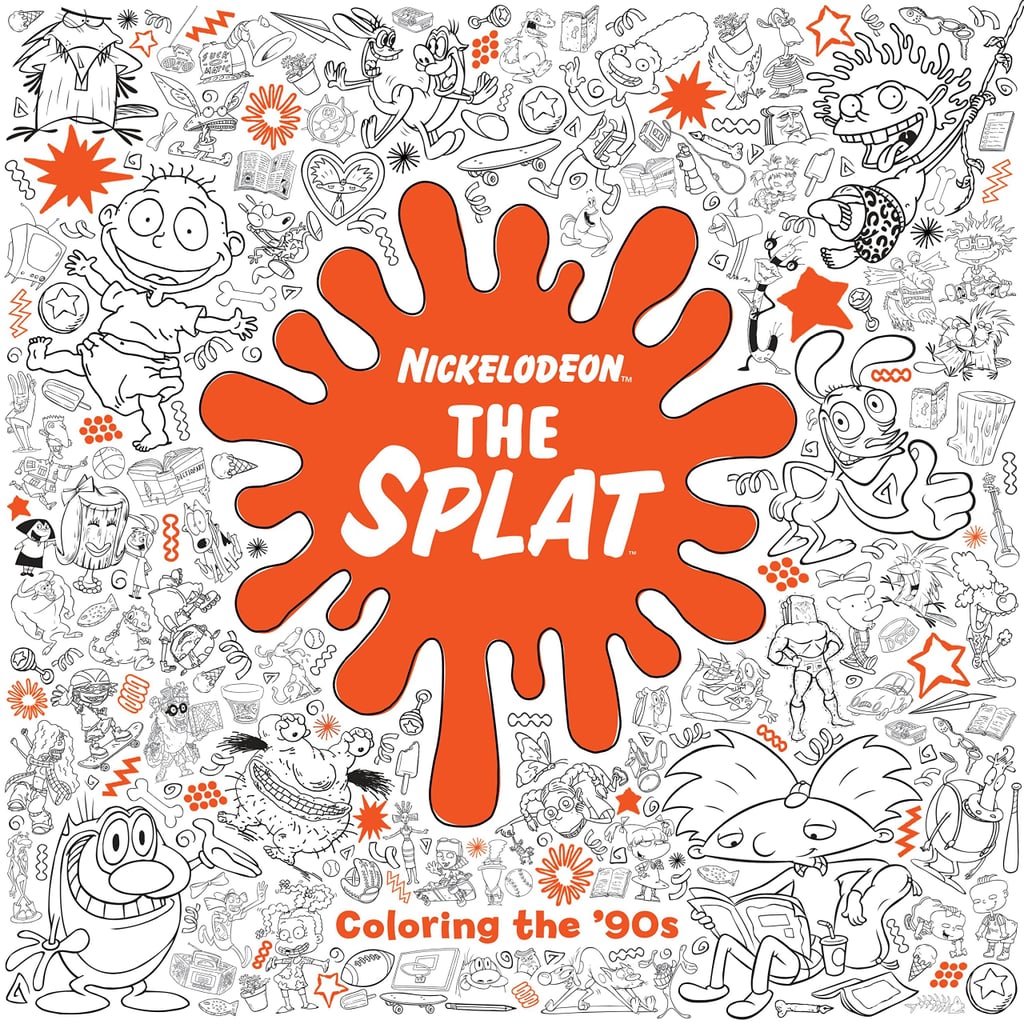 Best Adult Coloring Book For Nickelodeon Fans: The Splat: Coloring the '90s