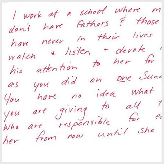Stranger Left Note to Dad With Daughter at Starbucks